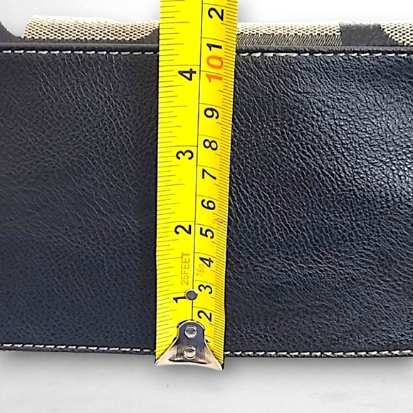 Nine West Handbag Black and Tan Geometric Pattern - Picture 6 of 11